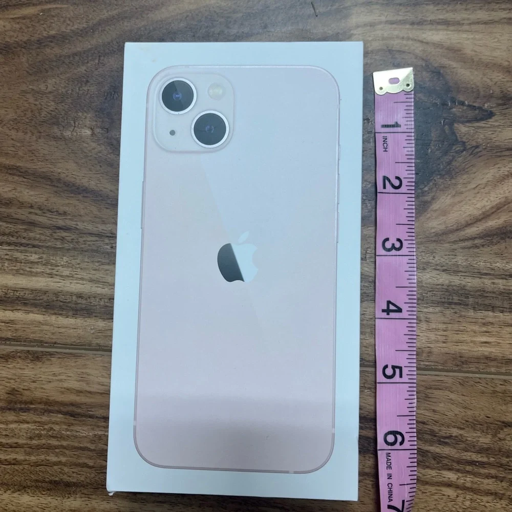 - iPhone 13 pink phone Box & paperwork, new